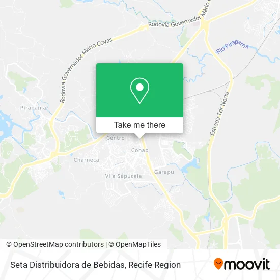 Seta Distribuidora de Bebidas map