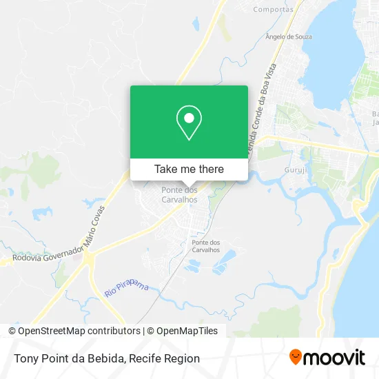 Tony Point da Bebida map