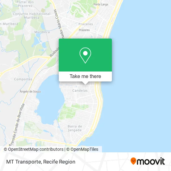 MT Transporte map