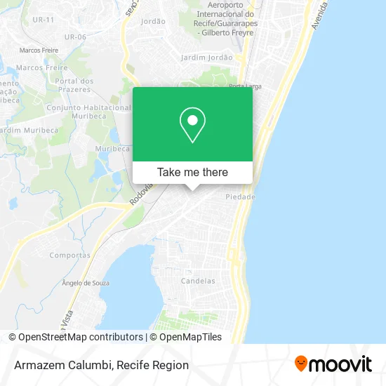 Armazem Calumbi map