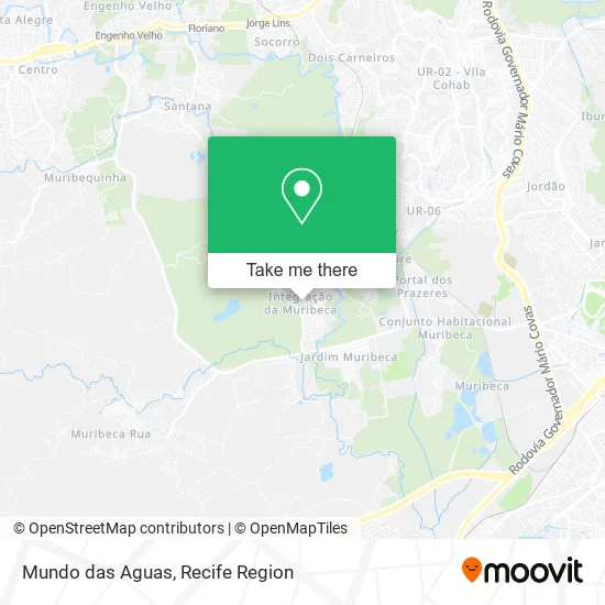 Mundo das Aguas map