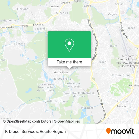 K Diesel Servicos map