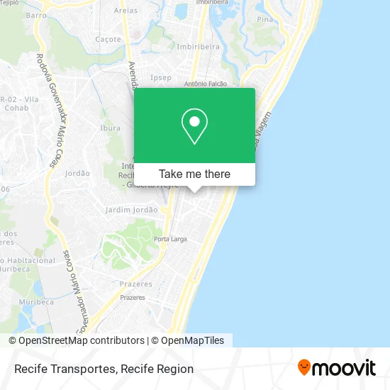 Recife Transportes map