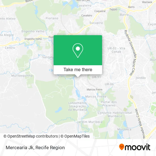 Mercearia Jk map