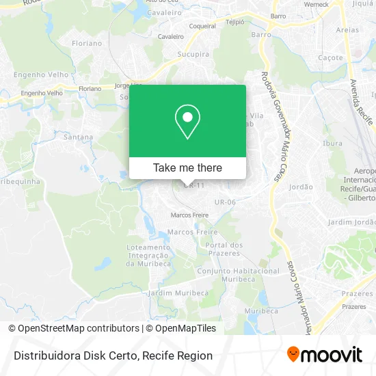 Distribuidora Disk Certo map