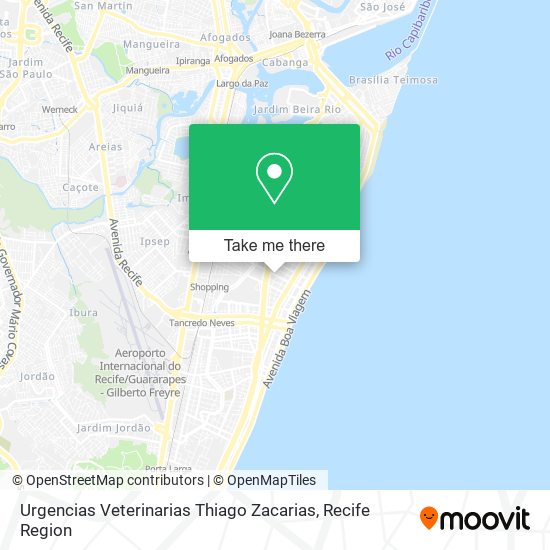 Urgencias Veterinarias Thiago Zacarias map