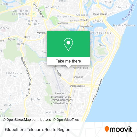 Mapa Globalfibra Telecom