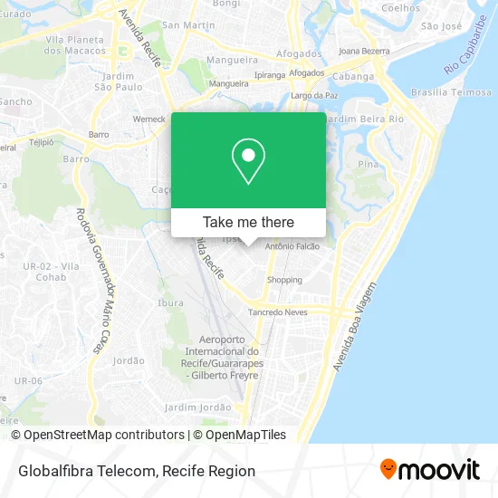 Globalfibra Telecom map