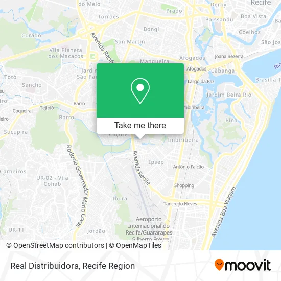 Real Distribuidora map
