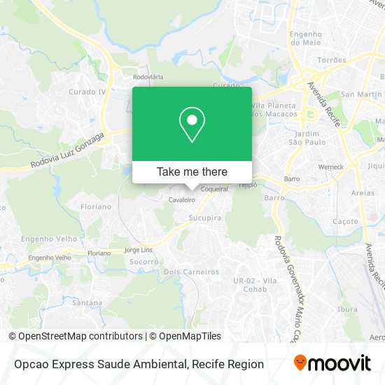Opcao Express Saude Ambiental map