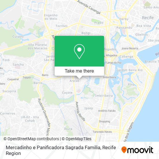 Mercadinho e Panificadora Sagrada Familia map