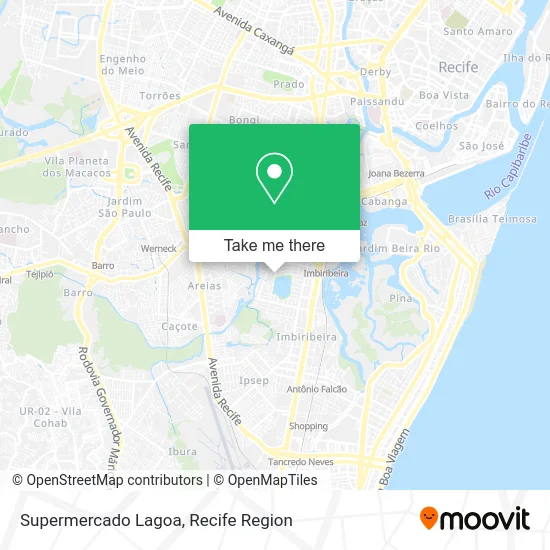 Supermercado Lagoa map