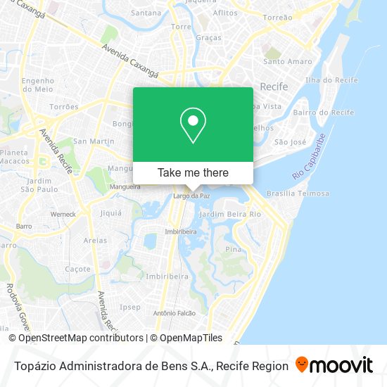 Topázio Administradora de Bens S.A. map