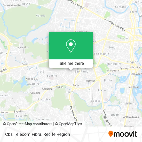 Cbs Telecom Fibra map