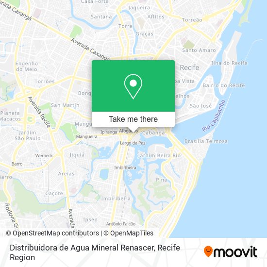 Distribuidora de Agua Mineral Renascer map