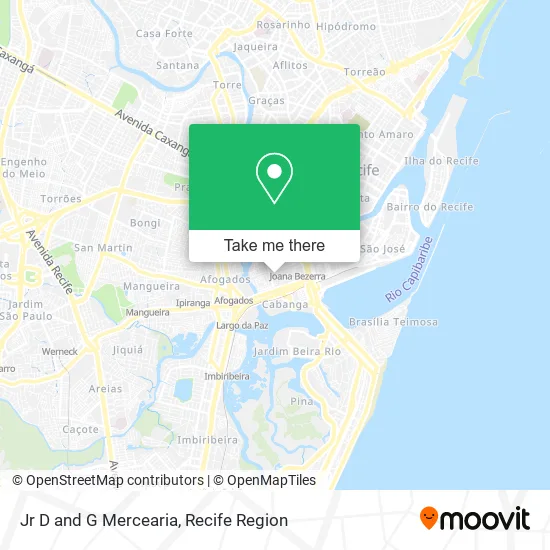 Jr D and G Mercearia map