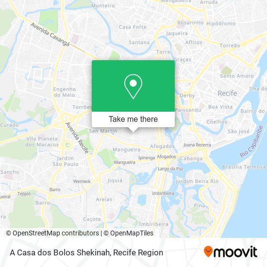 A Casa dos Bolos Shekinah map