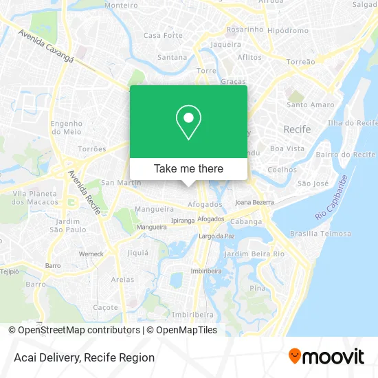 Acai Delivery map