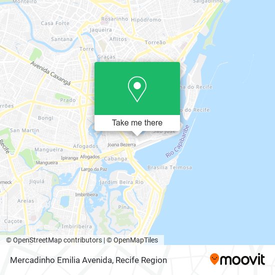Mercadinho Emilia Avenida map