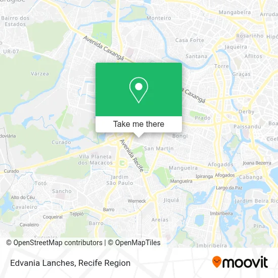 Edvania Lanches map