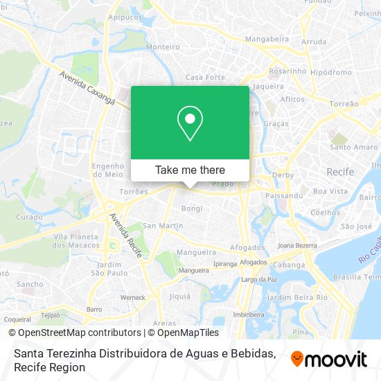 Mapa Santa Terezinha Distribuidora de Aguas e Bebidas