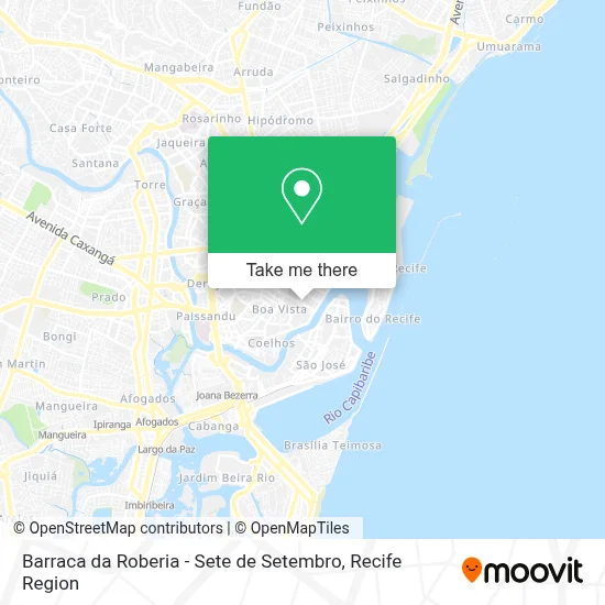 Barraca da Roberia - Sete de Setembro map