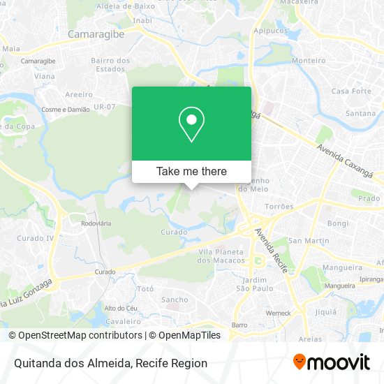Quitanda dos Almeida map