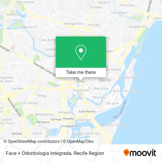 Face + Odontologia Integrada map