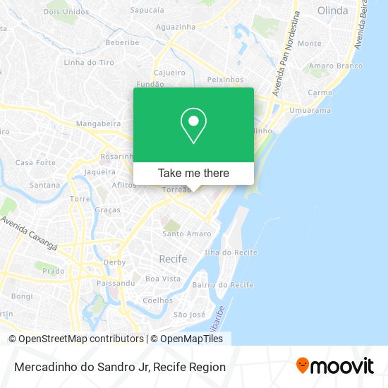 Mapa Mercadinho do Sandro Jr