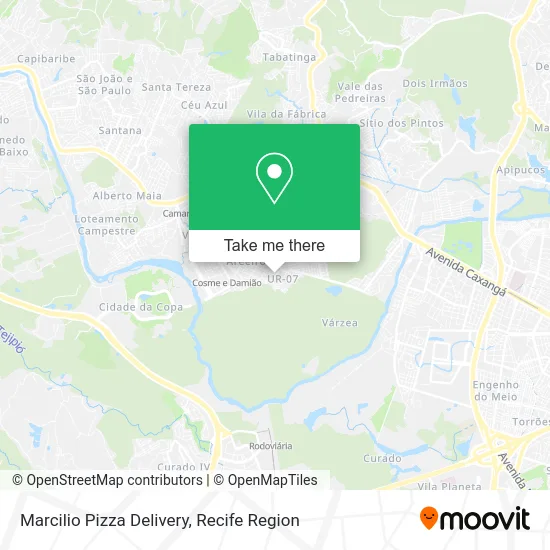 Marcilio Pizza Delivery map