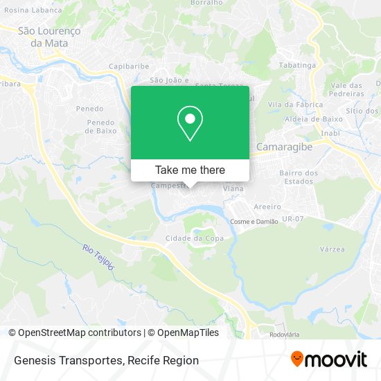 Genesis Transportes map