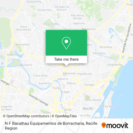 N F Bacalhau Equipamentos de Borracharia map