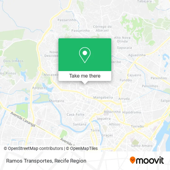 Ramos Transportes map