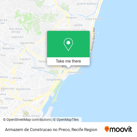 Armazem de Construcao no Preco map