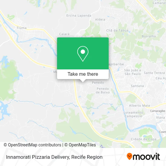 Innamorati Pizzaria Delivery map