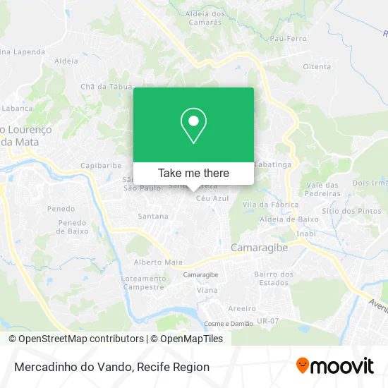 Mercadinho do Vando map