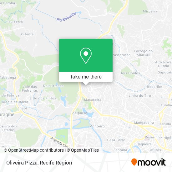 Oliveira Pizza map