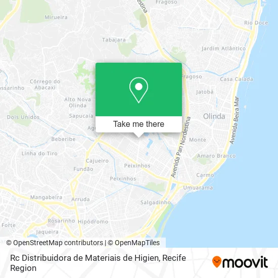 Rc Distribuidora de Materiais de Higien map