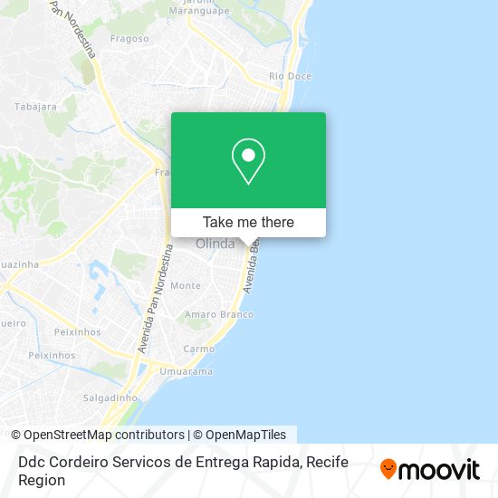 Ddc Cordeiro Servicos de Entrega Rapida map