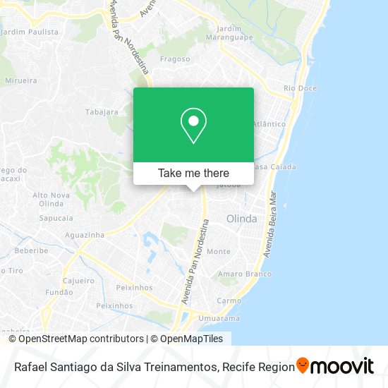 Rafael Santiago da Silva Treinamentos map