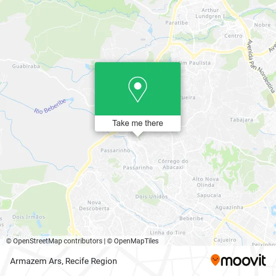Armazem Ars map