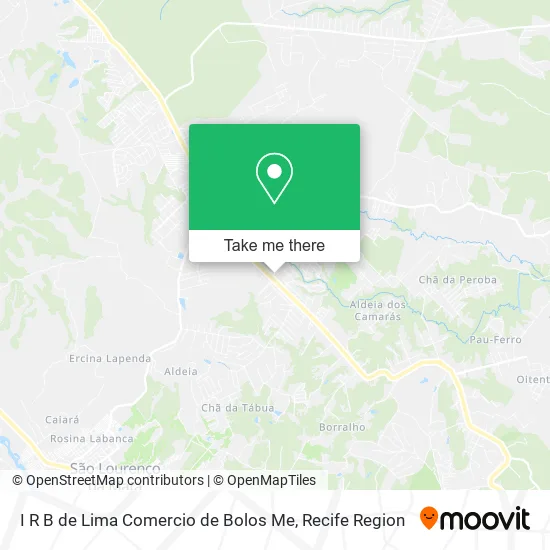 I R B de Lima Comercio de Bolos Me map