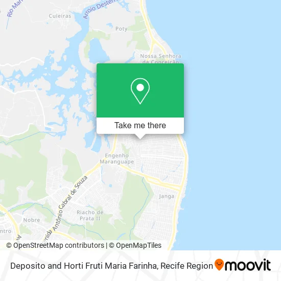 Deposito and Horti Fruti Maria Farinha map