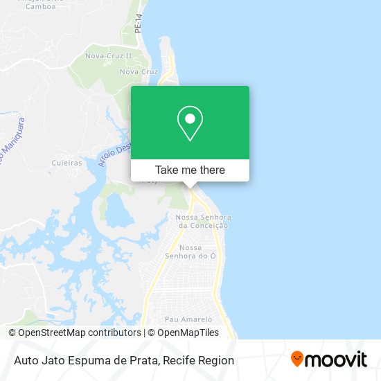 Auto Jato Espuma de Prata map