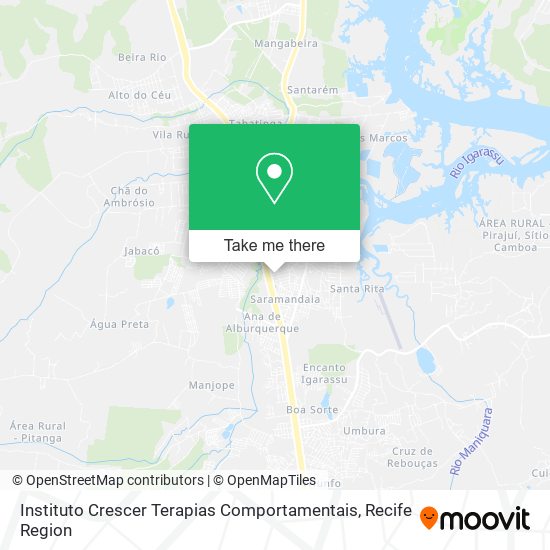 Instituto Crescer Terapias Comportamentais map