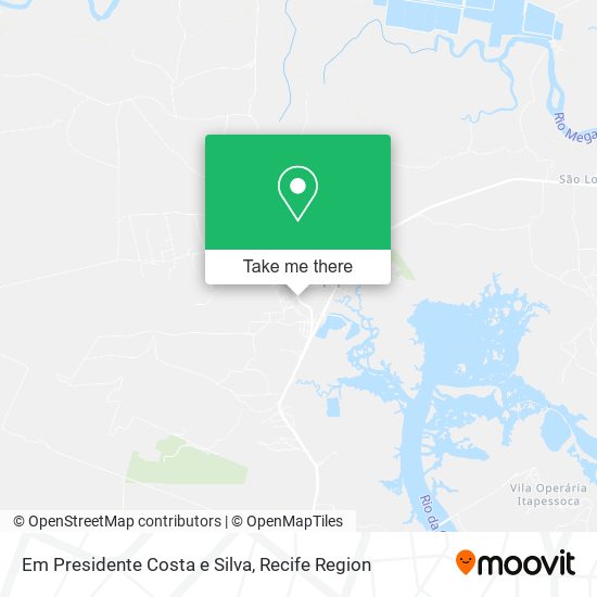 Em Presidente Costa e Silva map