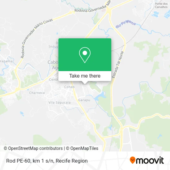 Rod PE-60, km 1 s/n map