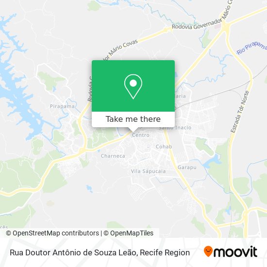 Rua Doutor Antônio de Souza Leão map
