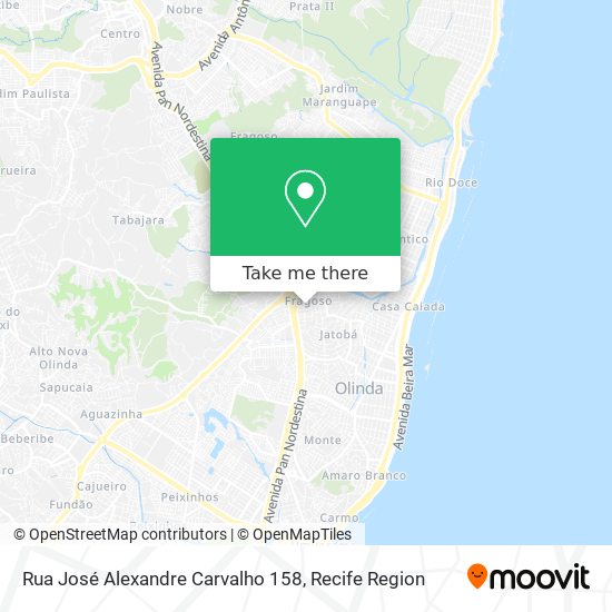 Rua José Alexandre Carvalho 158 map