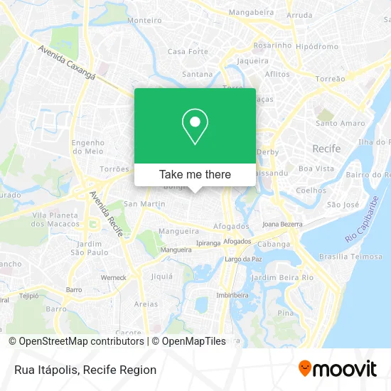 Mapa Rua Itápolis